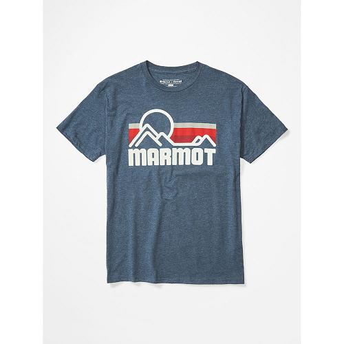 Marmot Coastal Clothes - Mens T-Shirts Navy CA4893210 Canada